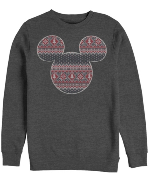 Fifth Sun Men's Sweater Fill Mouse Long Sleeve T-Shirt