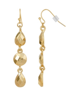 image of 2028 Gold-Tone Linear Drop Earring