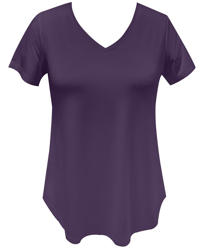 JM Collection V-Neck T-Shirt, Created for Macy's & Reviews - Tops ...