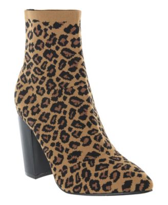 macys leopard booties