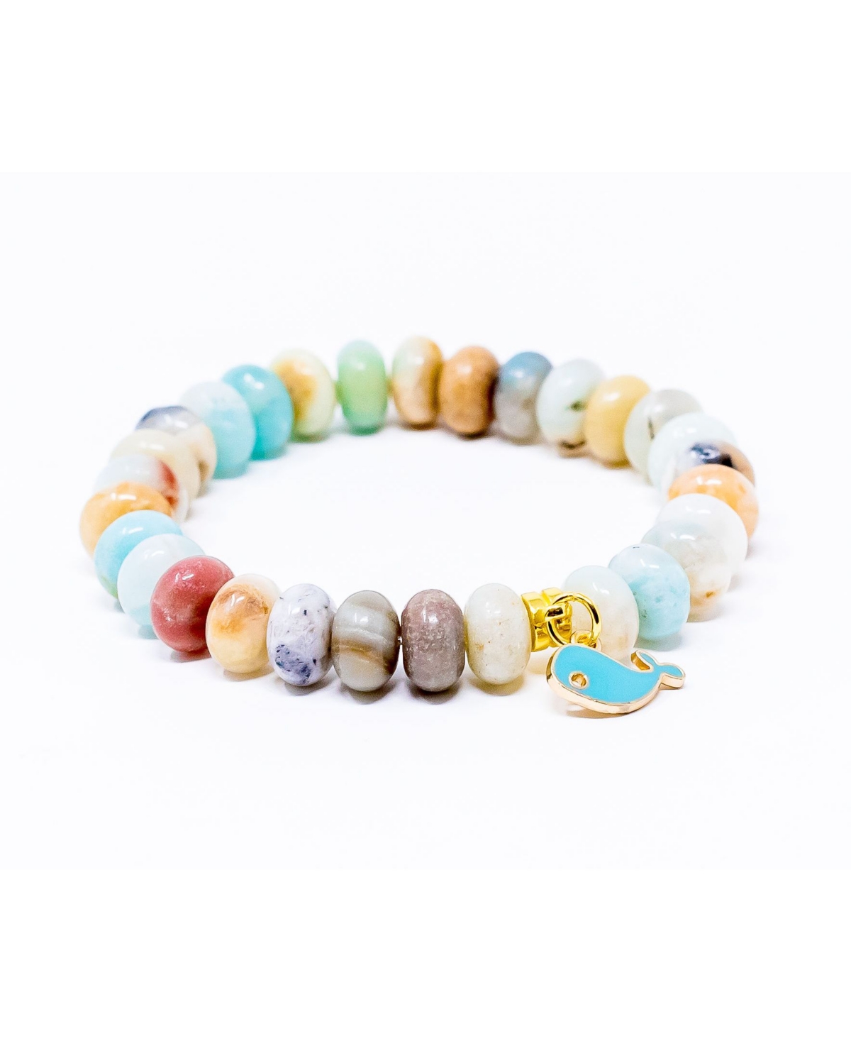 Katie's Cottage Barn Whale Hello There Gemstone Give Back Bracelet