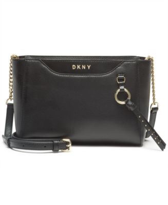 DKNY Leather Lola Crossbody - Macy's