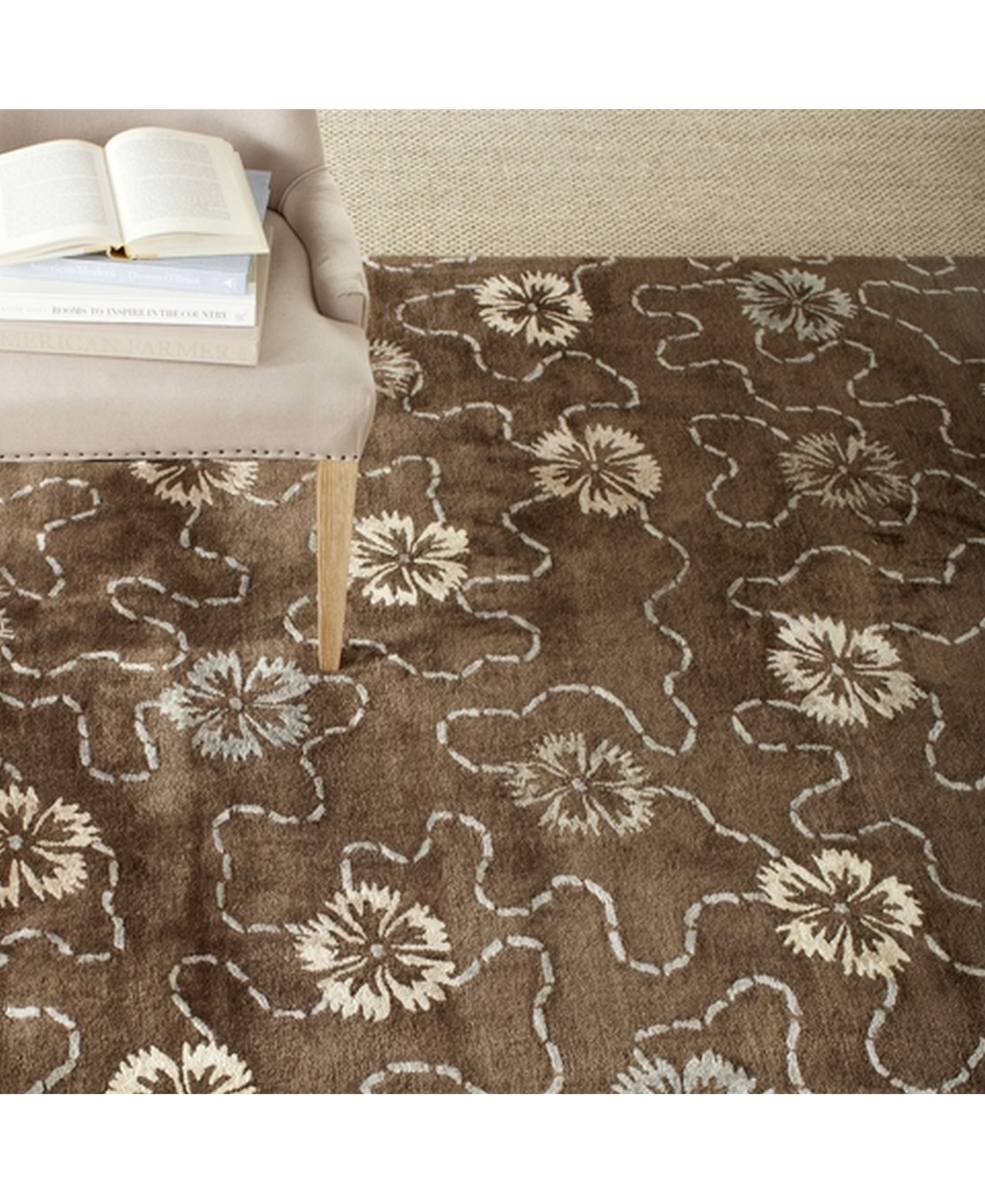 Martha Stewart Collection Garland MSR3267CArea Rug - Mocha