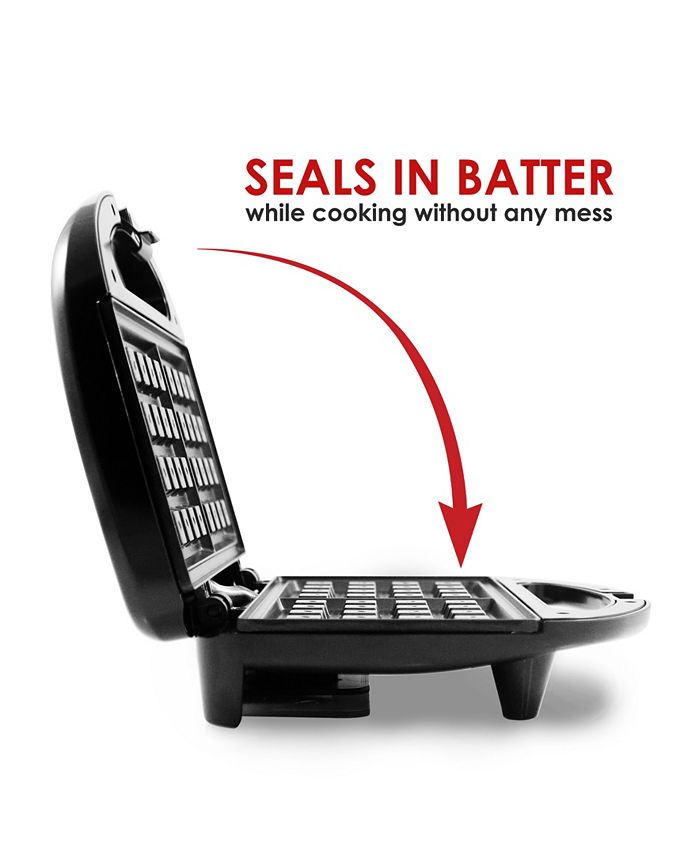 Elite Gourmet 2Slice Electric Nonstick Belgian Waffle Breakfast Maker