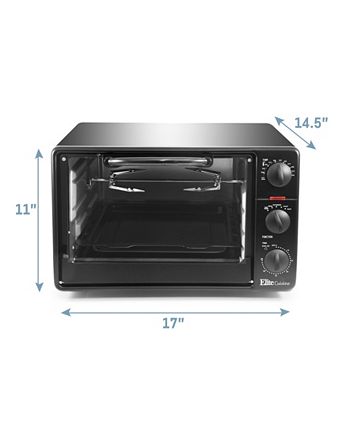 23L Countertop XL Rotisserie Toaster Oven with Top Grill & Griddle & Lid,  6-Slice