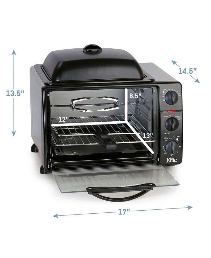 Elite Gourmet Elite Platinum 23L Convection Toaster Oven Rotisserie