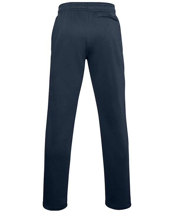 under armour men's rival fleece pants black