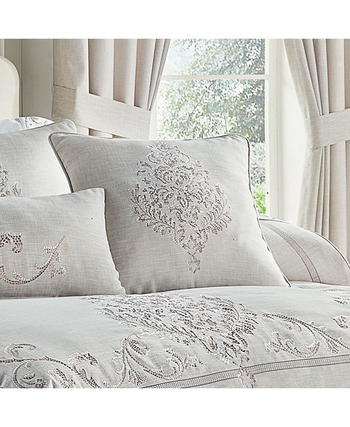 J Queen New York Angeline Square Decorative Throw Pillow, 20" x 20