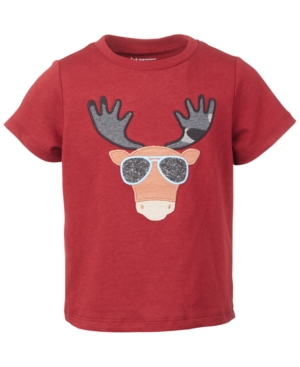 image of First Impressions Baby Boys Short Sleeve Cool Moose Tee, Created for Macy-s