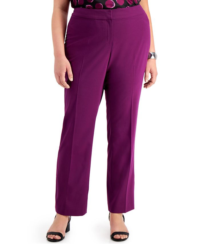 Bar III Trendy Plus Size Flare-Leg Pants, Created for Macy's - Macy's