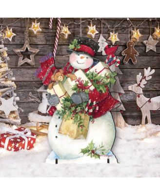 by Susan Winget Dark Night Presents Santa Outdoor, Wall and Lawn Decor