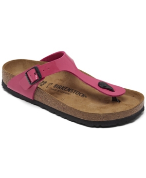 image of Birkenstock Women-s Gizeh Birko-Flor Patent Sandals from Finish Line