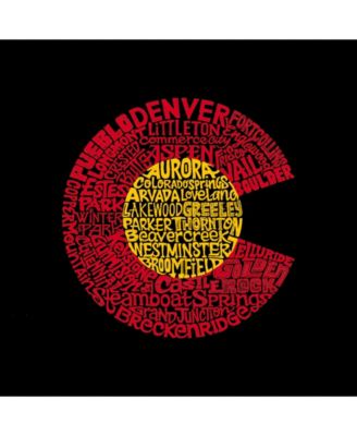 Colorado Men's Raglan Word Art T-shirt