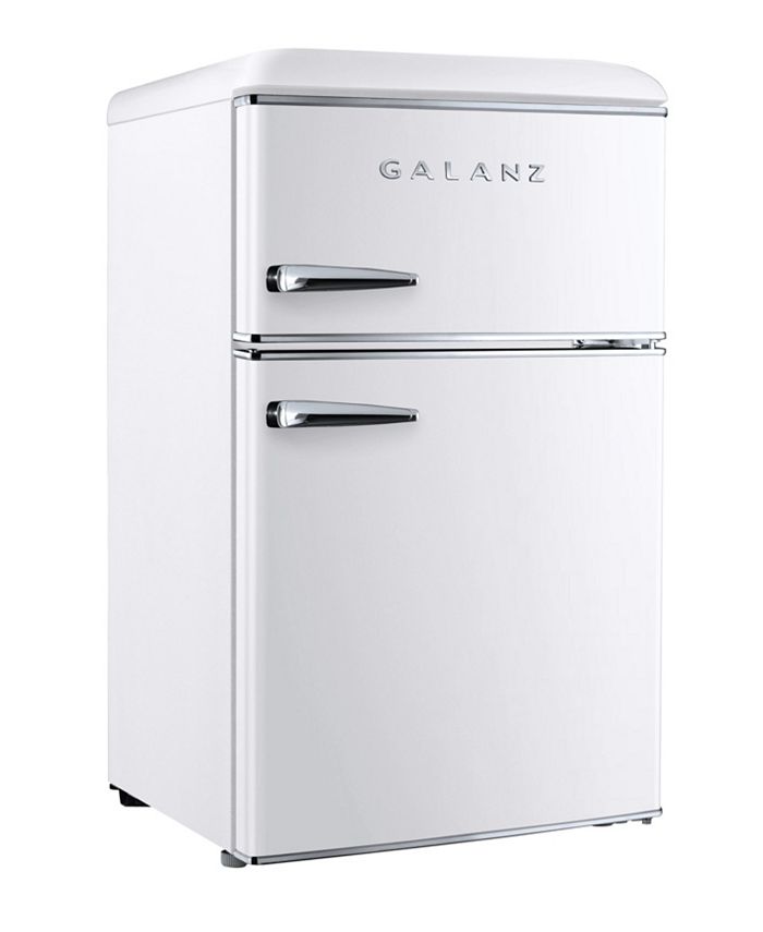 Galanz 3.1 Cu Ft Dual Door Retro Style MiniFridge & Reviews Small