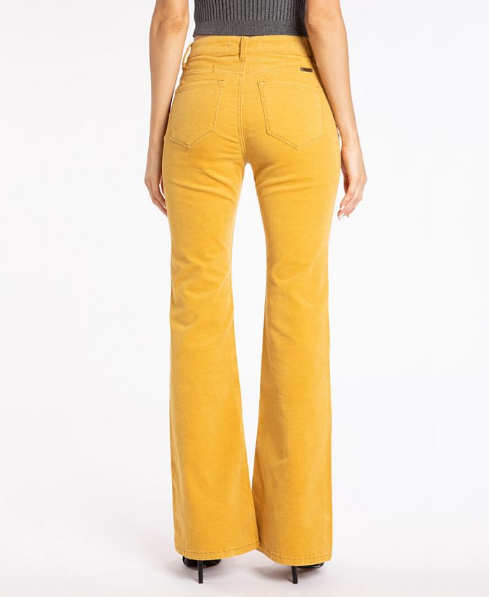 Kancan Women's High Rise Corduroy Skinny Flare Jeans - Macy's