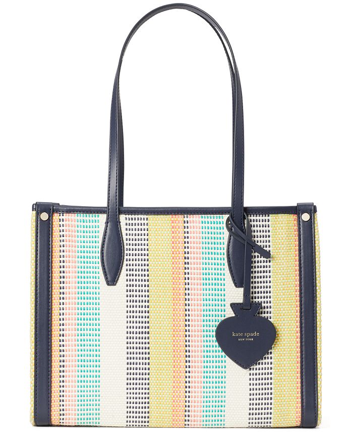 kate spade new york Market Woven Stripe Medium Tote Macy's