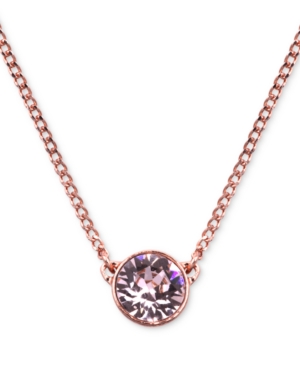 GIVENCHY , CRYSTAL PENDANT NECKLACE, 16" + 2" EXTENDER