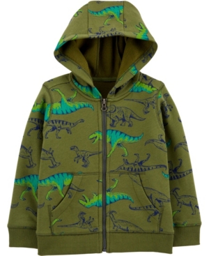 image of Carter-s Baby Boy Zip-Up Fleece-Lined Hoodie