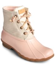 Girls pink deals sperry boots