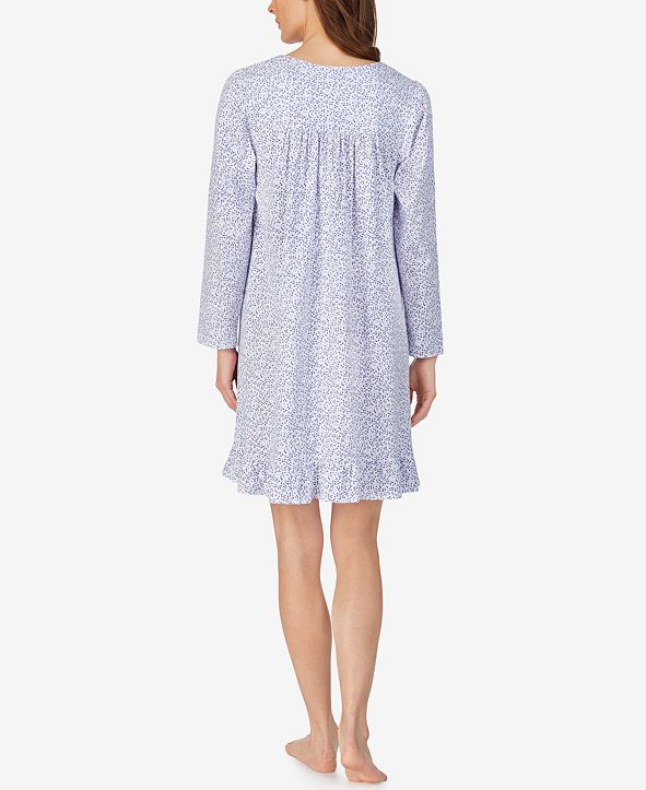 Eileen West Long Sleeve Cotton Knit Nightgown & Reviews Bras, Panties & Lingerie Women Macy's