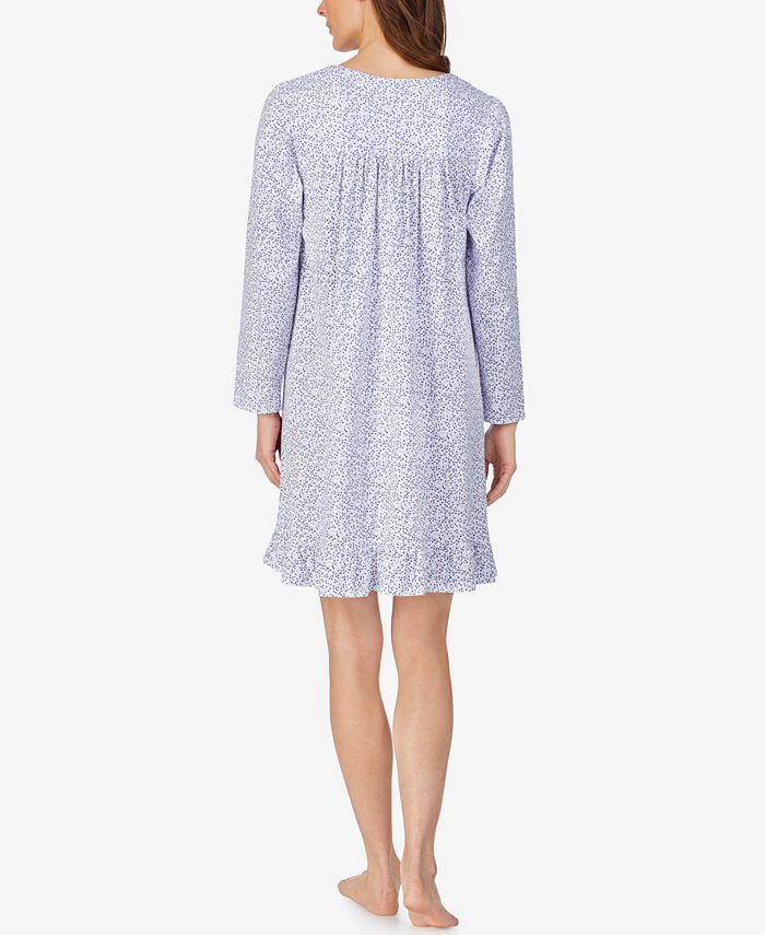 Eileen West Long Sleeve Cotton Knit Nightgown & Reviews - All Pajamas ...