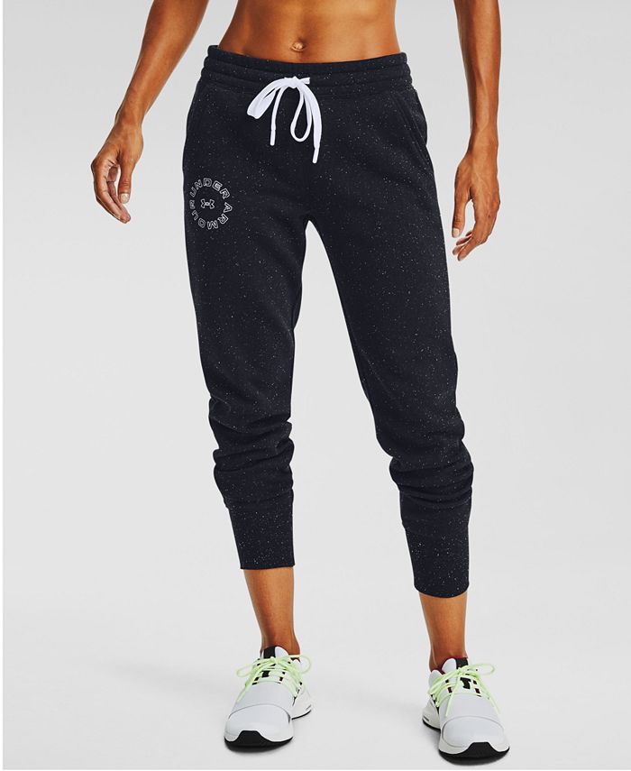 Under Armour Women's Rival Fleece Metallic Full Length Joggers & Reviews - Pants & Capris