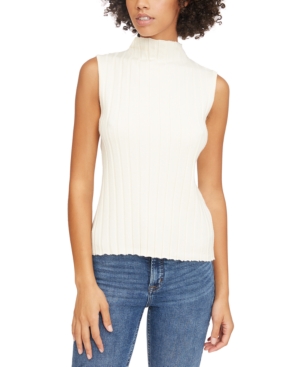 image of Lucy Paris Leah Ribbed Mock Neck Tank Top