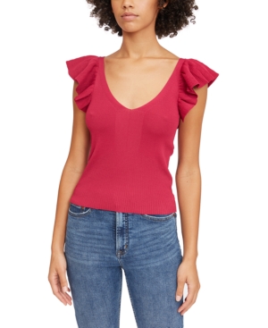 image of Lucy Paris Sarah Ruffle-Knit Top