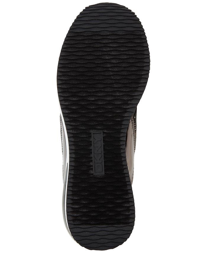 dkny women's borg wedge sneakers