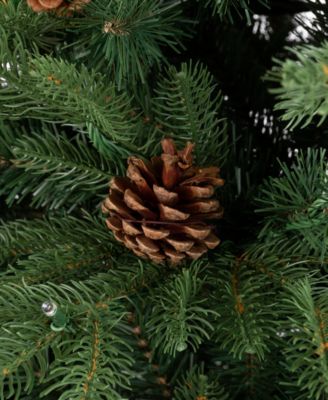 7ft Pre-Lit Green Fir Artificial Christmas Tree with 500 LED Lights, Multi-color, remote controller