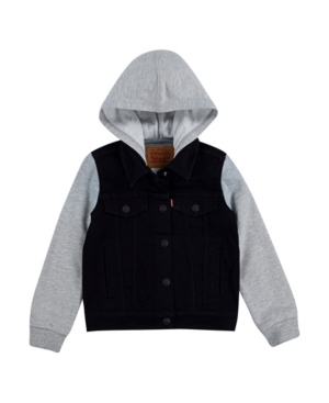 image of Levi-s Little Boys Hooded Trucker Jacket