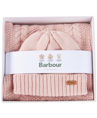 Barbour Cable Beanie \u0026 Scarf Set 