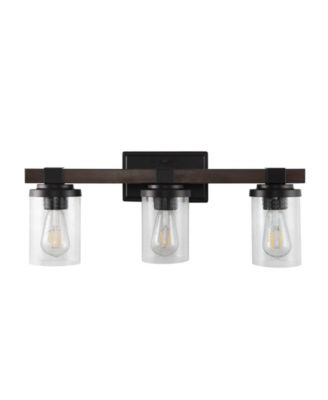 Bungalow Iron/Seeded Glass Rustic Farmhouse LED Vanity Light