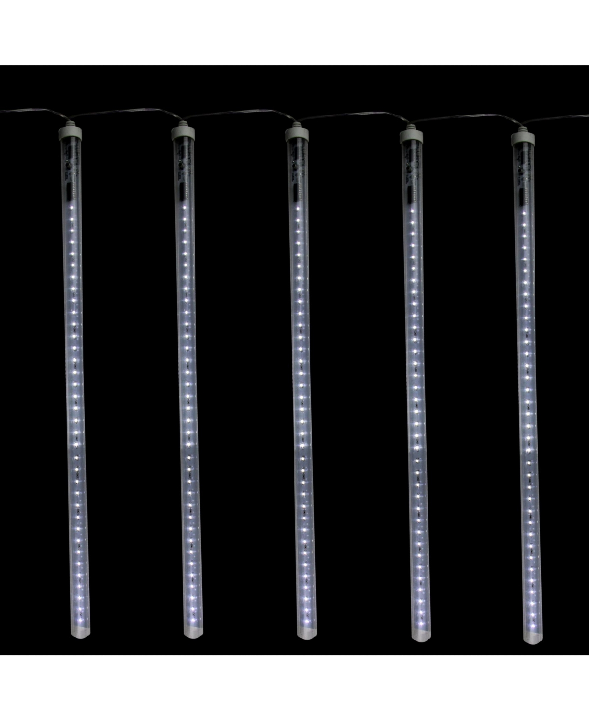 Northlight Transparent Dripping Icicle Snowfall Christmas Light Tubes