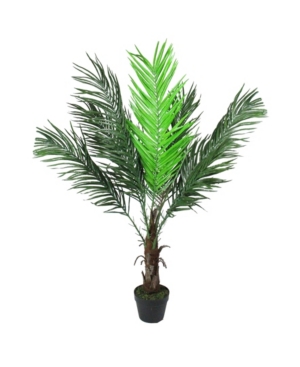 Northlight Potted Phoenix Palm and Artificial Christmas Tree-Unlit