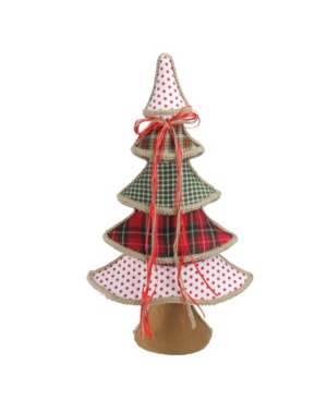 Northlight Plaid Polka Dot Christmas Tree Table top Decor