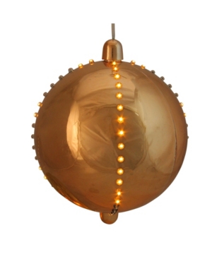Northlight Led Lighted Copper Cascading Sphere Christmas Ball Ornament In Gold
