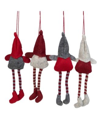 Plush Gnome Christmas Ornaments