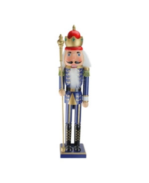 Northlight Christmas Nutcracker King With Scepter In Blue