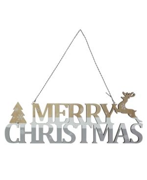 Northlight Wooden and Striped 'Merry Christmas' Sign