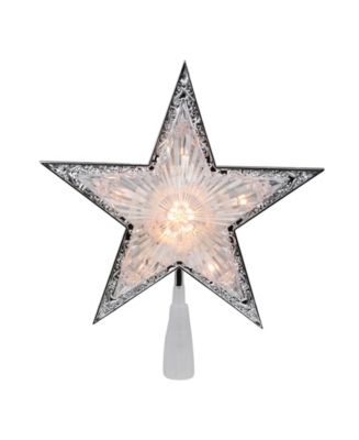 Northlight Pre-Lit Clear Crystal Point Star Christmas Tree Topper - Macy's