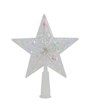 Northlight Lighted Clear Crystal Jeweled Star Christmas Tree Topper In Multi