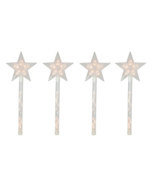 NORTHLIGHT LIGHTED STAR CHRISTMAS PATHWAY MARKER WITH LAWN STAKES