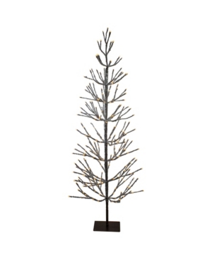 Northlight Pre-lit Led Artificial Christmas Tree With Icicle Lights In Brown