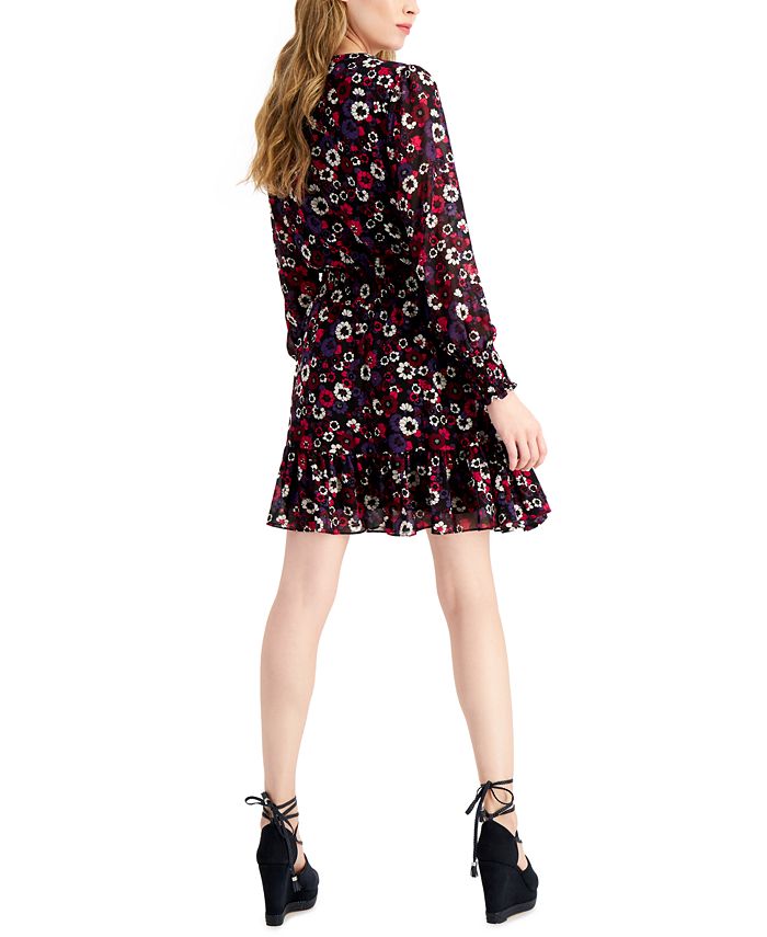 Michael Kors Psych Garden Wrap-Style Dress - Macy's