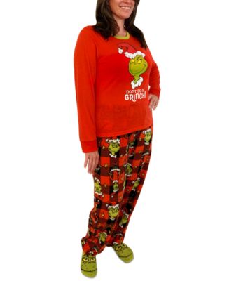 The Grinch Matching Women's Grinch 3pc Family Pajama Set - Macy's