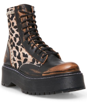 image of Steve Madden Women-s Avenger Heavy Lug-Sole Combat Booties
