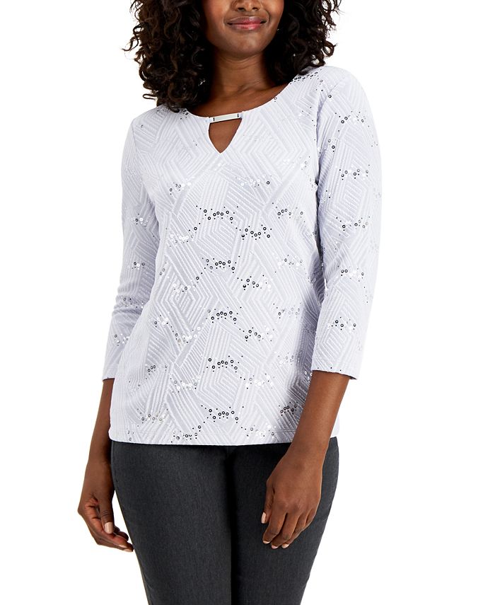 macy's sequin tops