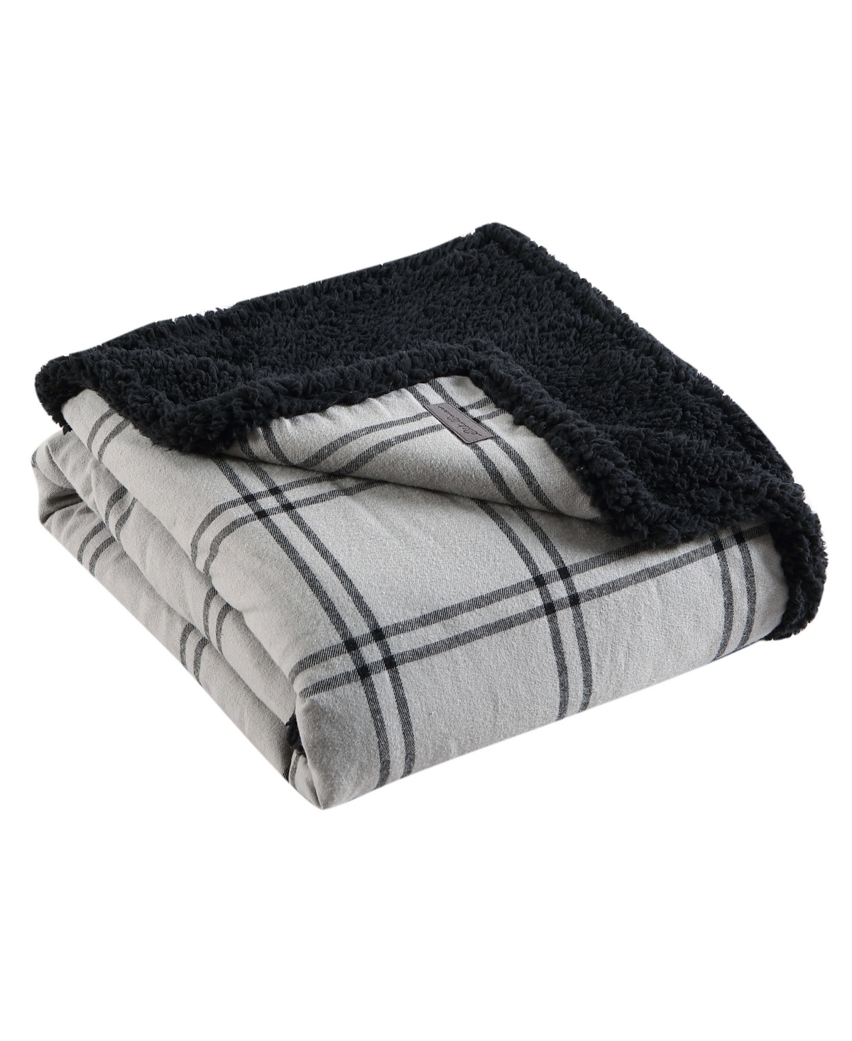 Eddie Bauer Kettle Falls Plaid Cotton Yarn Dye Flannel Reversible Throw, 60 " X 50"