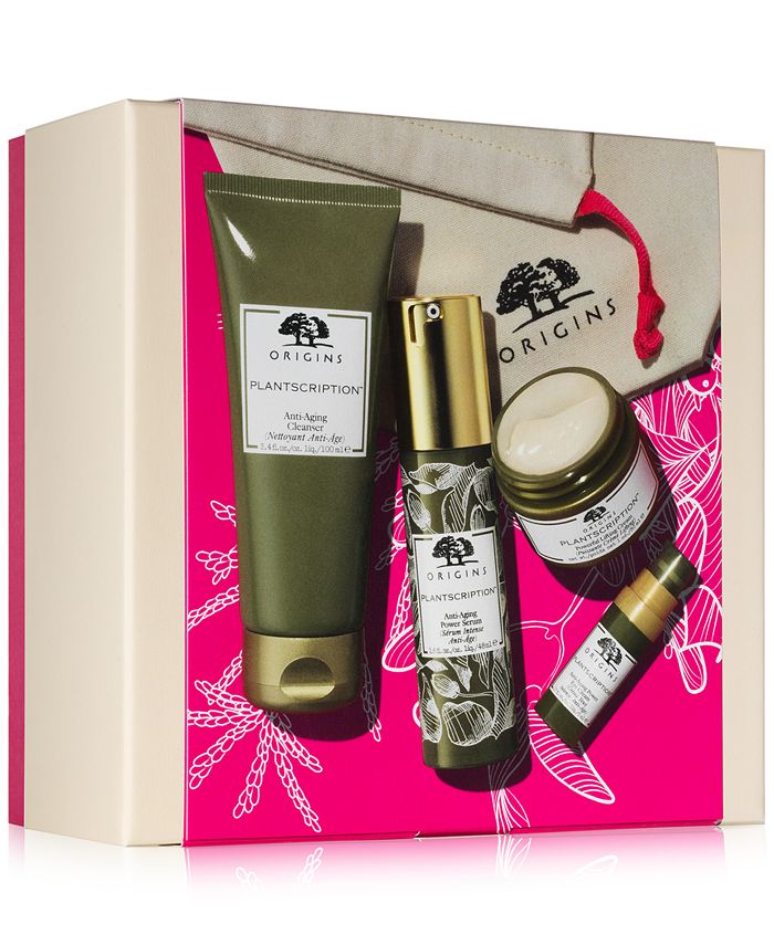 Origins 5 Pc Plantscription Youthful Cheer Gift Set Reviews Beauty 